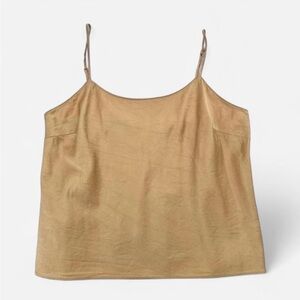 Victoria’s Secret Silk Cami Camisole Tank Top Nude Beige Vintage y2k crop medium